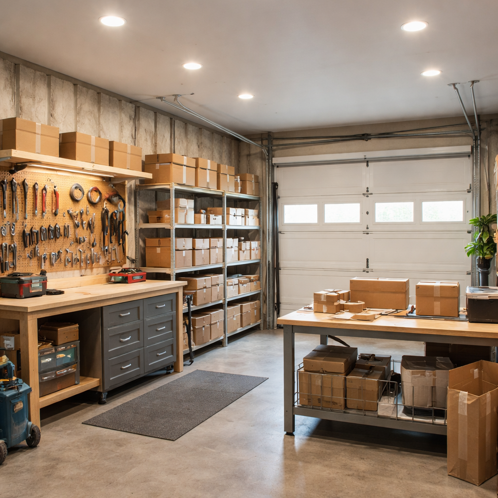 Kako začeti posel iz lastne garaže in jo spremeniti v varen, učinkovit delovni prostor