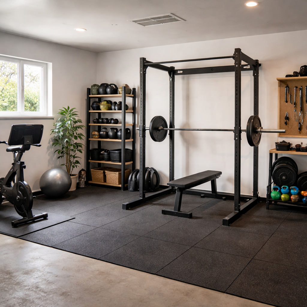 Kako narediti garažni prostor primeren za fitnes in brez kompromisov pri varnosti