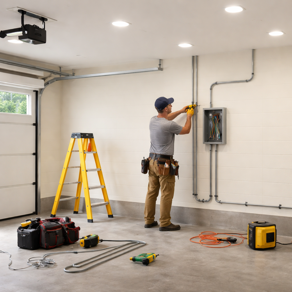 Kako urediti električne inštalacije v garaži varno in pravilno brez improvizacije