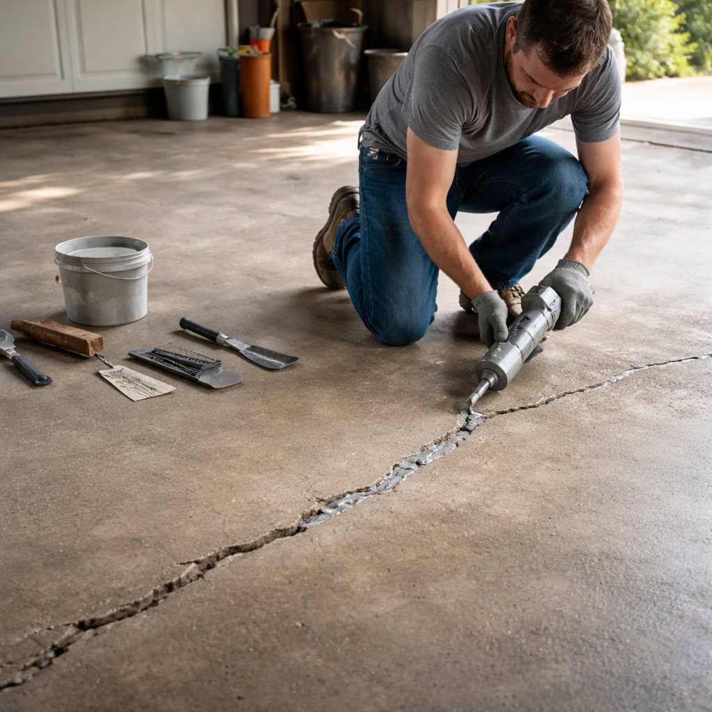 Kako odpraviti razpoke v garažnih tleh in preprečiti, da se vrnejo