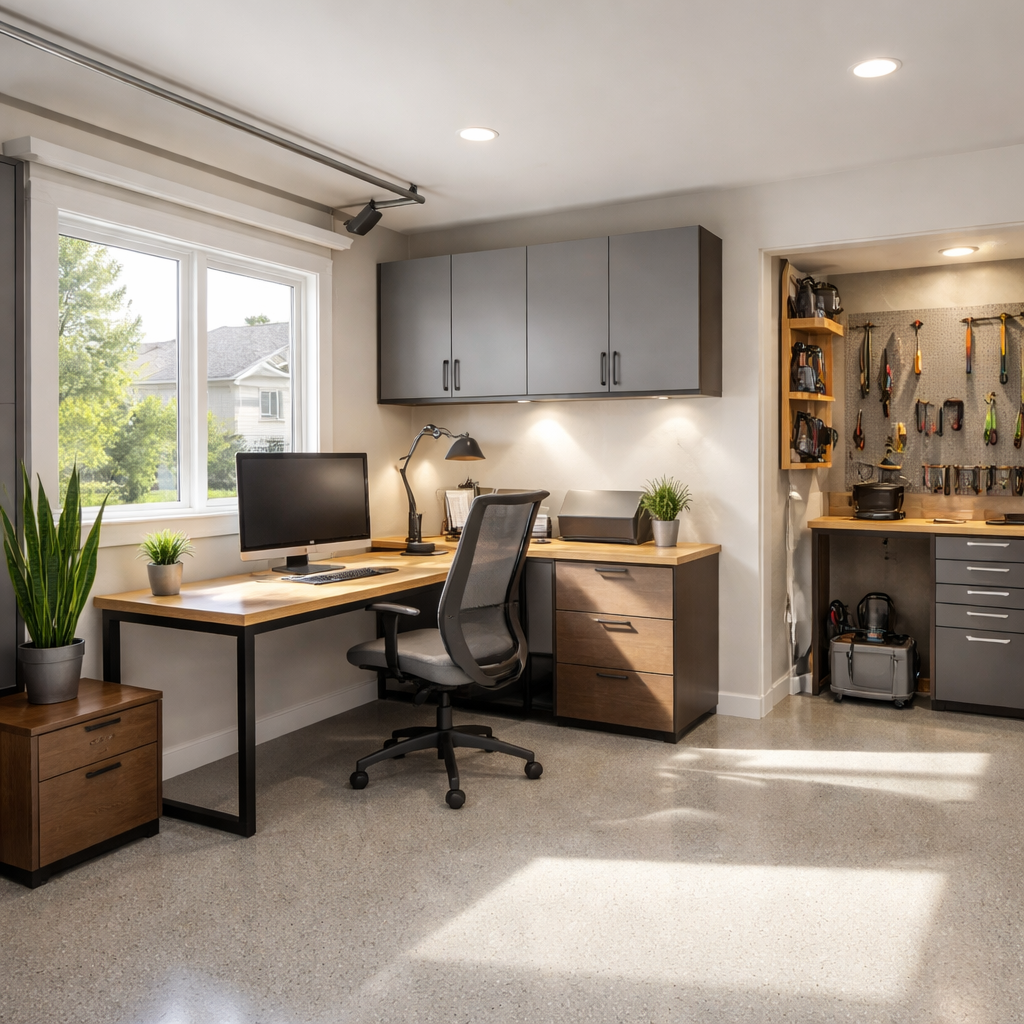 Kako urediti garažo za delo od doma in jo spremeniti v resen delovni prostor