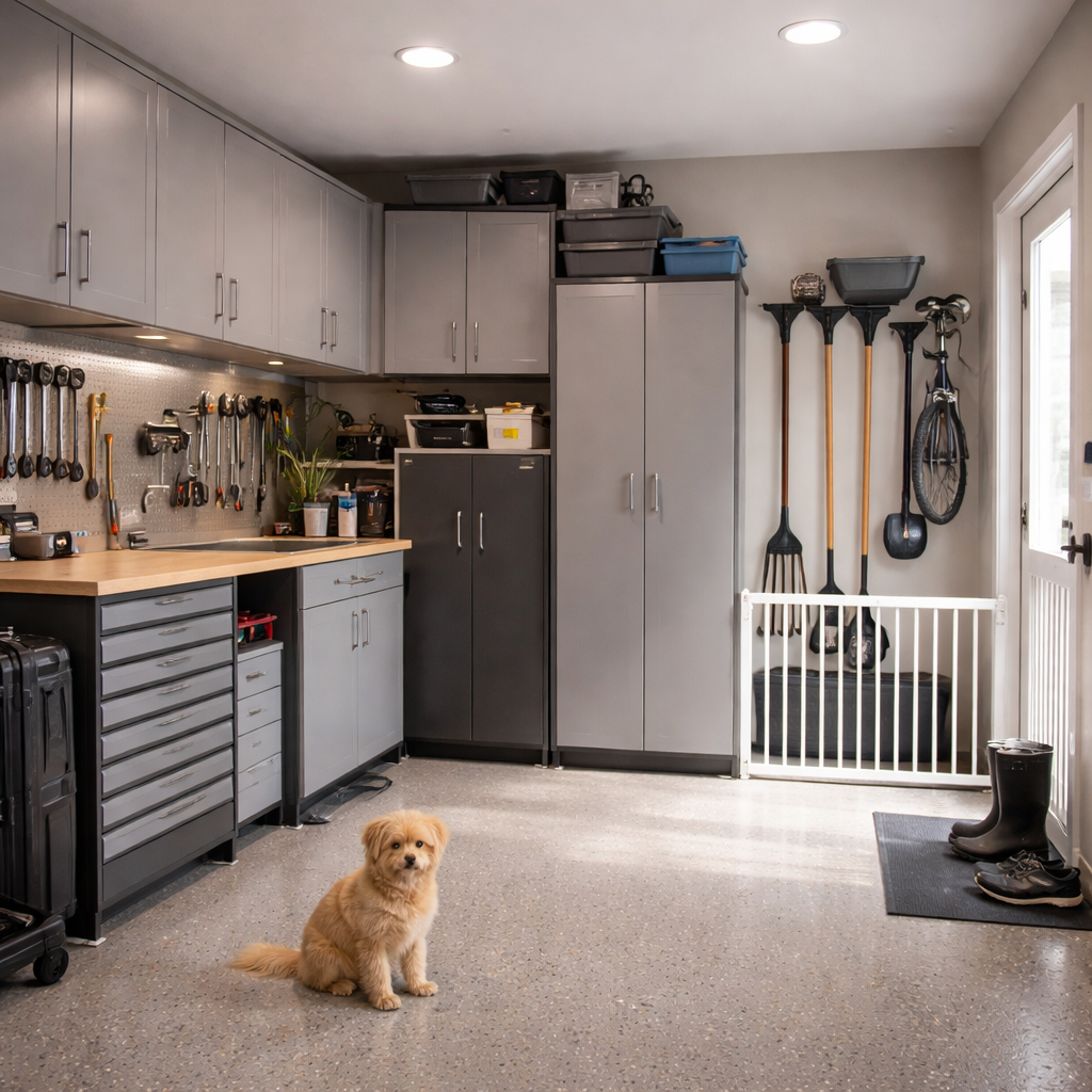 Kako narediti garažo varno za otroke in hišne ljubljenčke in preprečiti nesreče, še preden se zgodijo